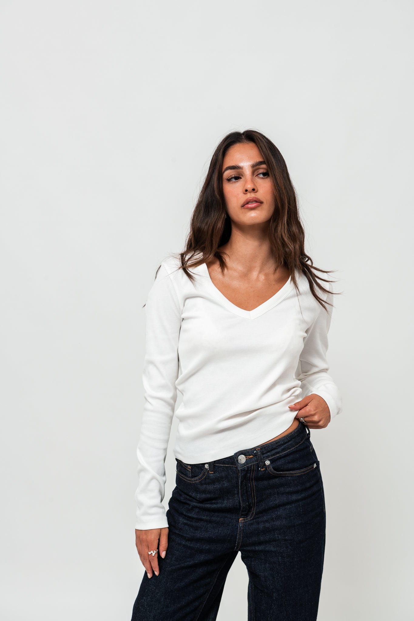 VMCHLOE v-neck - Snow White